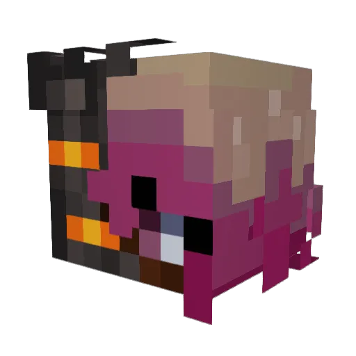 Richqs Minecraft avatar head, 3D render