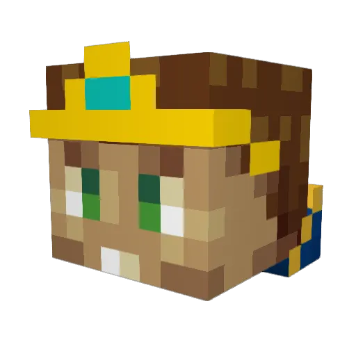 Richscrat Minecraft avatar head, 3D render