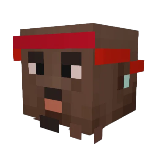 Richthekid24 Minecraft avatar head, 3D render