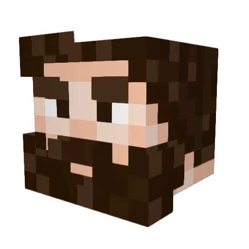 Richy_s Minecraft avatar head, 3D render