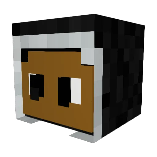 Richyini Minecraft avatar head, 3D render
