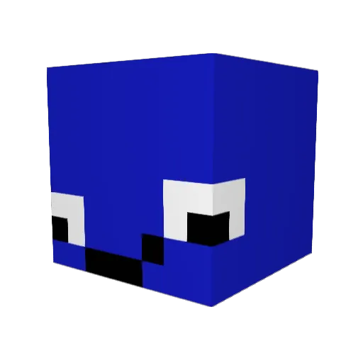 Richyzhul Minecraft avatar head, 3D render