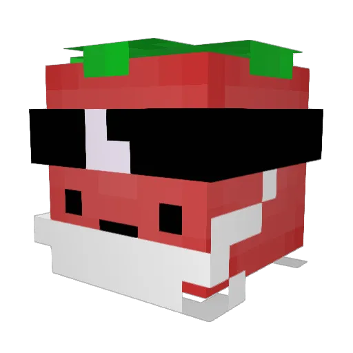 Ricin17 Minecraft avatar head, 3D render