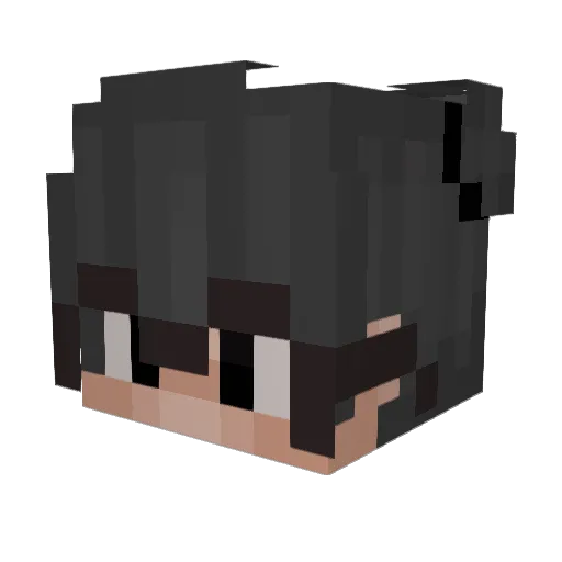 RickFastly95 Minecraft avatar head, 3D render