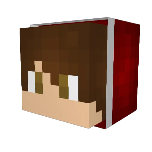 RickGamer04 Minecraft avatar head, 3D render