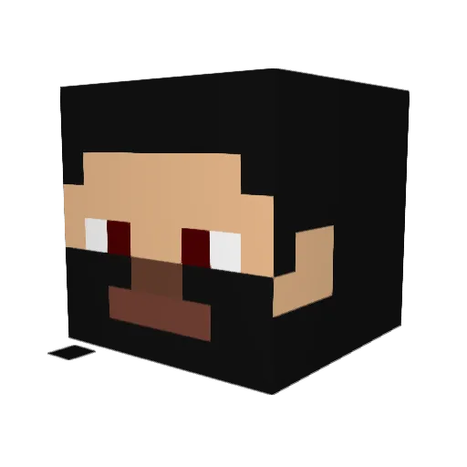 RickGamingYT Minecraft avatar head, 3D render