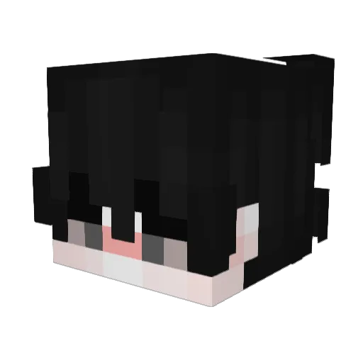 RickMK Minecraft avatar head, 3D render
