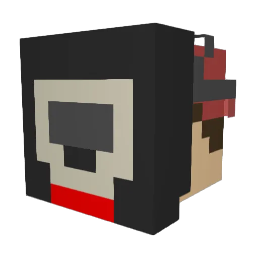 RickMetEenC Minecraft avatar head, 3D render