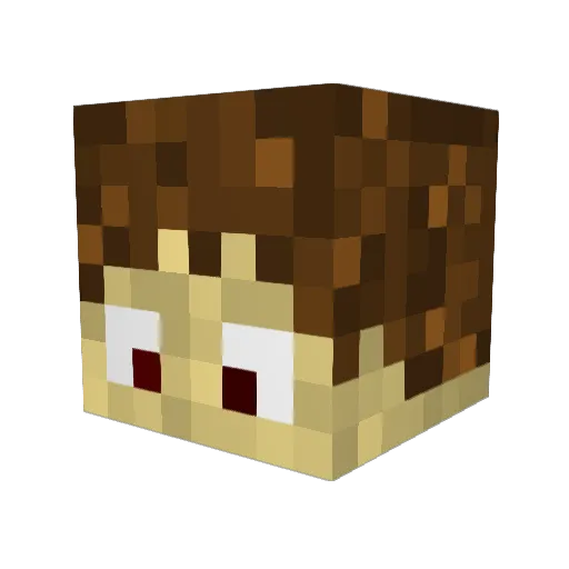 RickRaZz Minecraft avatar head, 3D render