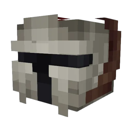 RickTepes Minecraft avatar head, 3D render