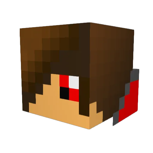RickVoeght Minecraft avatar head, 3D render