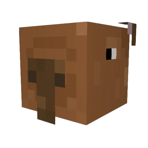 RickX1v4 Minecraft avatar head, 3D render