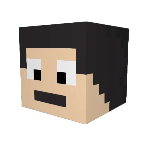Rick_165 Minecraft avatar head, 3D render