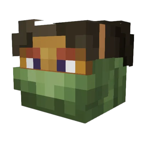 Rick_Kosk Minecraft avatar head, 3D render