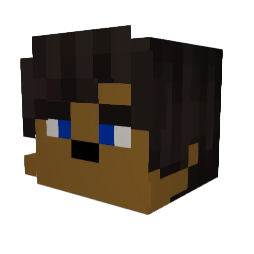 Rick_Riley Minecraft avatar head, 3D render