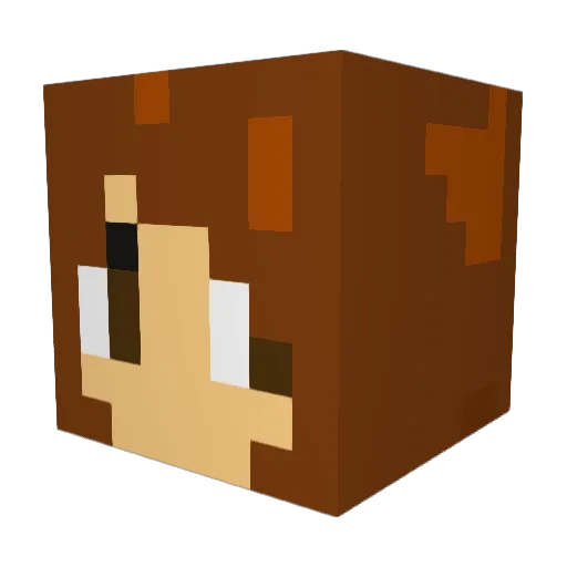 Rick_Su Minecraft avatar head, 3D render