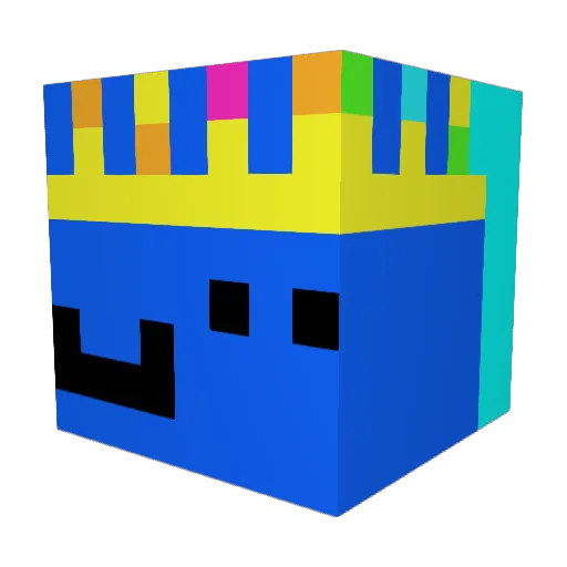 Rick_glorius Minecraft avatar head, 3D render