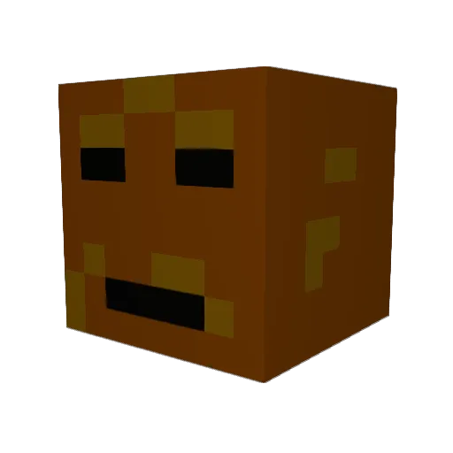 Rickaard Minecraft avatar head, 3D render