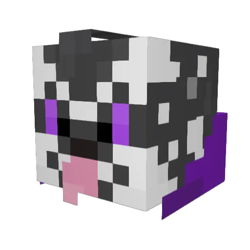 Rickarvalho Minecraft avatar head, 3D render