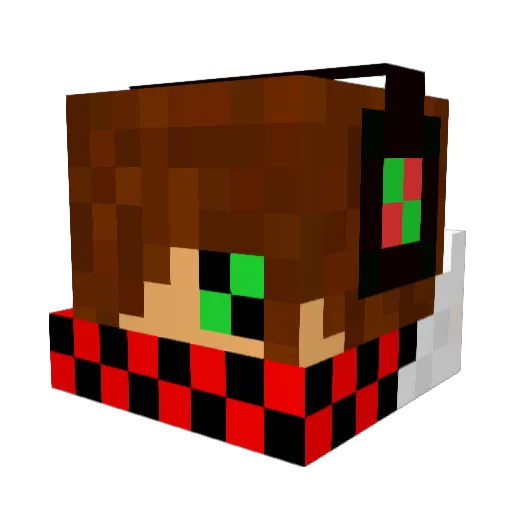 RickboyNL Minecraft avatar head, 3D render