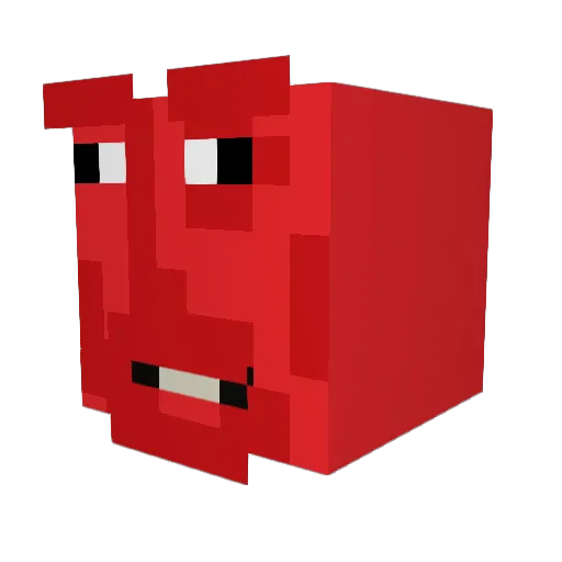 RicketySchwifty Minecraft avatar head, 3D render