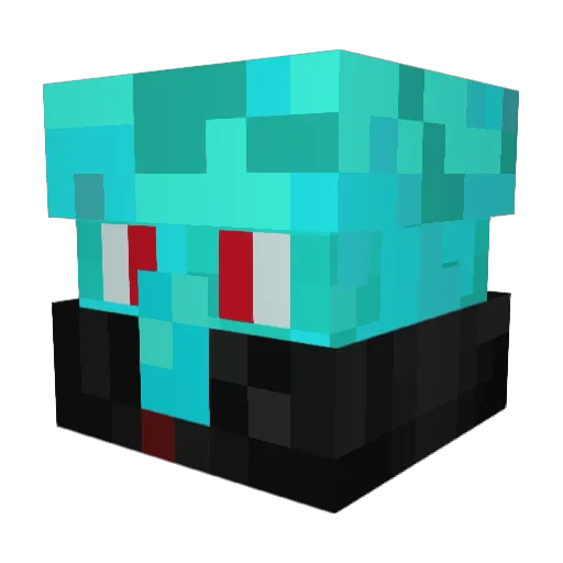RickiTaKa Minecraft avatar head, 3D render
