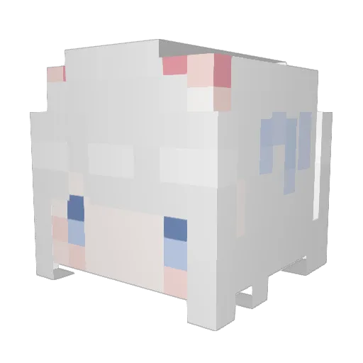 Rickie_L Minecraft avatar head, 3D render