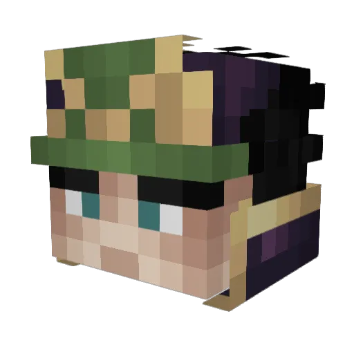 Rickinc137 Minecraft avatar head, 3D render