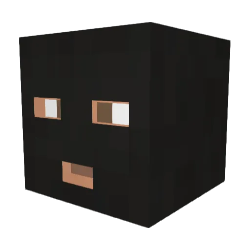 Rickitydoodle Minecraft avatar head, 3D render