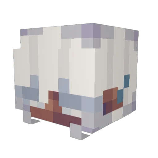 Rickrollaphobia Minecraft avatar head, 3D render