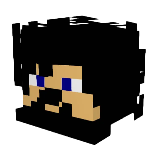 Rickson117 Minecraft avatar head, 3D render