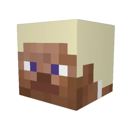 Ricksta1987 Minecraft avatar head, 3D render