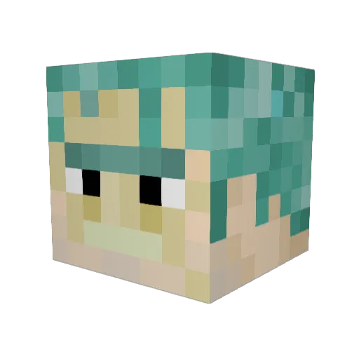 RicktheSizz Minecraft avatar head, 3D render