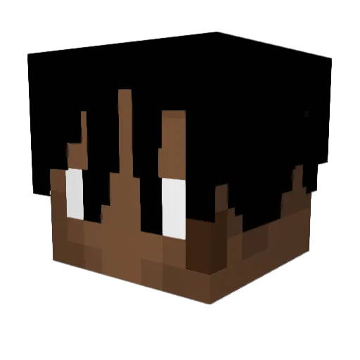 Rickxxii Minecraft avatar head, 3D render