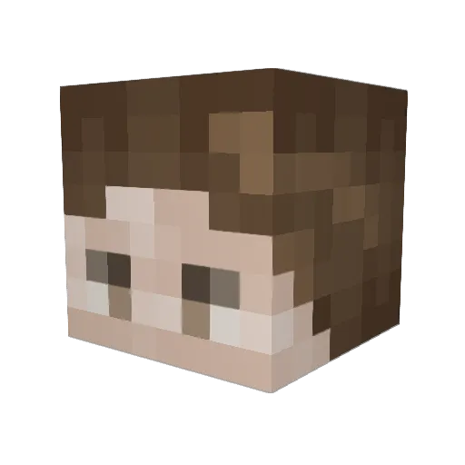 Ricky172213 Minecraft avatar head, 3D render