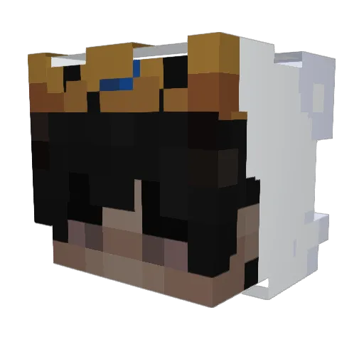 Ricky4444 Minecraft avatar head, 3D render