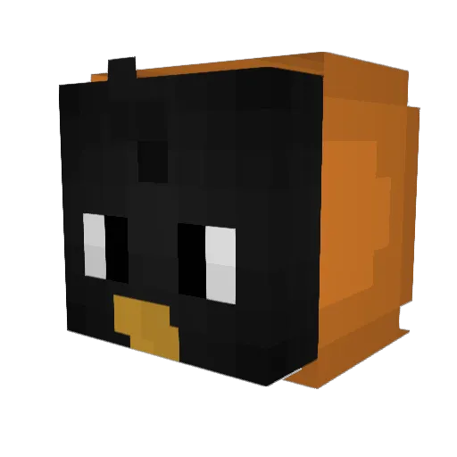 RickyBricky Minecraft avatar head, 3D render