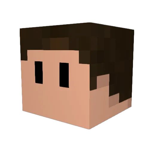 RickyCipher Minecraft avatar head, 3D render