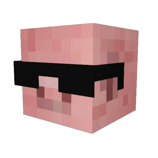 RickyD_ Minecraft avatar head, 3D render