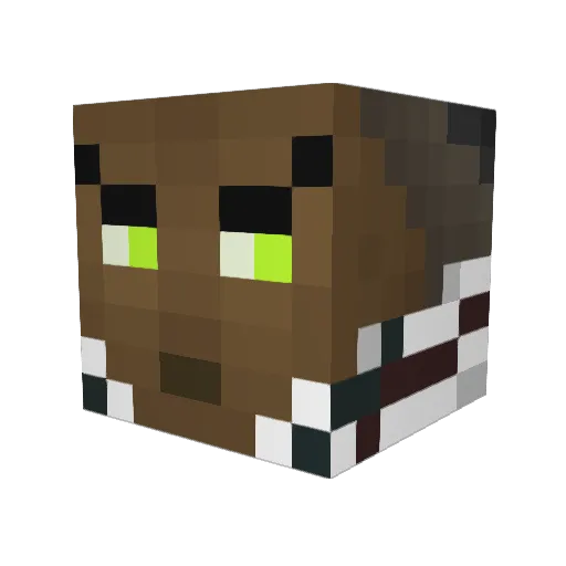 RickyNeves7 Minecraft avatar head, 3D render