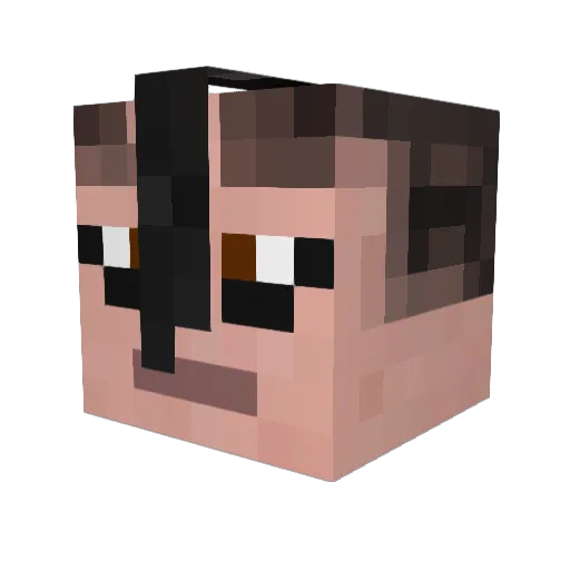 RickyPepsi Minecraft avatar head, 3D render