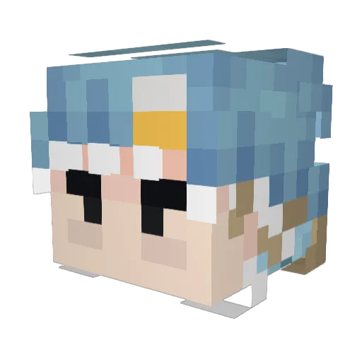 Minecraft-Avatar von RickyRoBeats: Kopf als 3D-Render