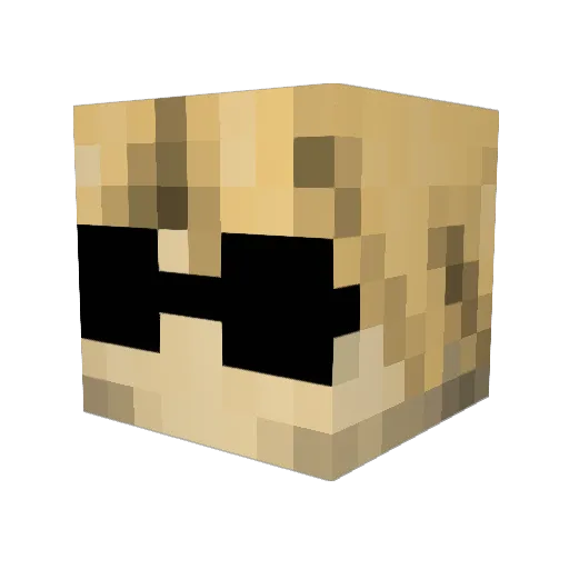 RickyV300 Minecraft avatar head, 3D render