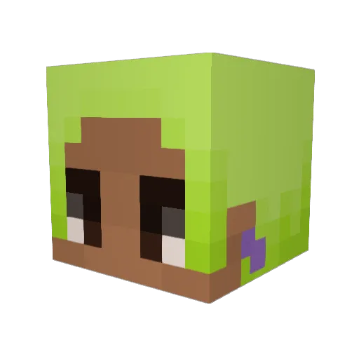 RickyVoss Minecraft avatar head, 3D render