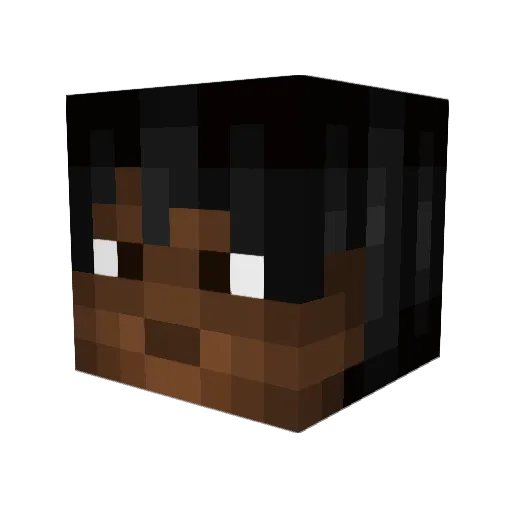 Ricky_DD Minecraft avatar head, 3D render