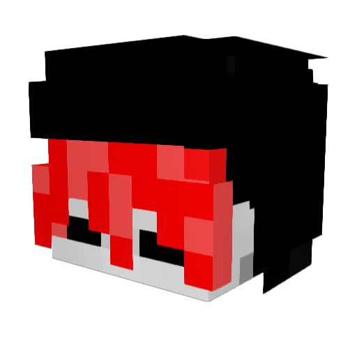 Ricky_es Minecraft avatar head, 3D render