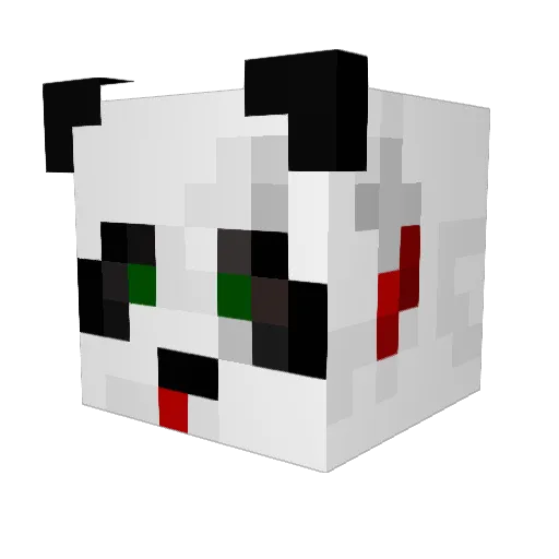 Rickygote Minecraft avatar head, 3D render