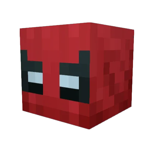 Ricminer Minecraft avatar head, 3D render