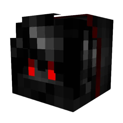 Ricnine Minecraft avatar head, 3D render