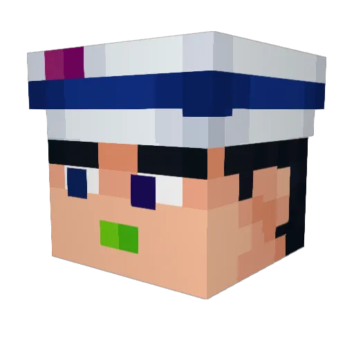 Rico20200 Minecraft avatar head, 3D render